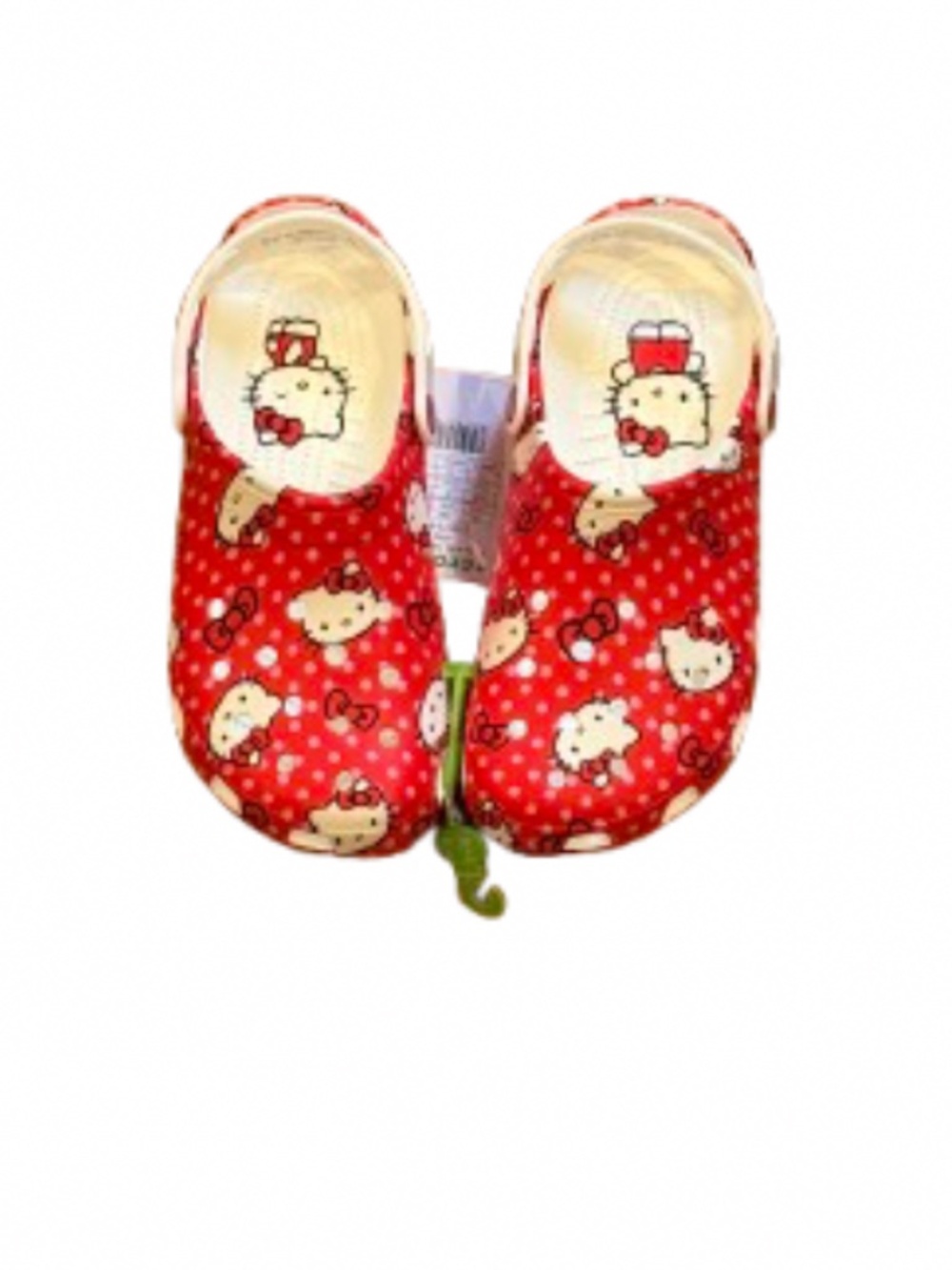 NWT Red White Hello Kitty Crocs men’s size 7 woman’s 9